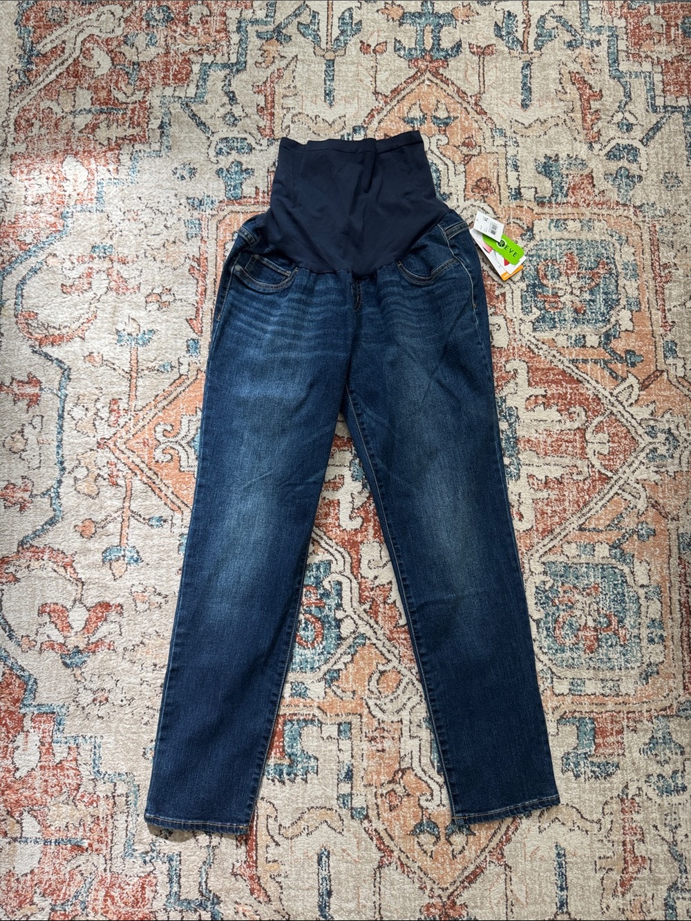 NWT Branch and Twig Dark Blue Maternity Straight Leg Jeans